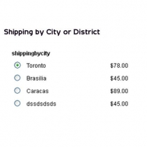 Custom Shipping  - Opencart Module Screenshot 1