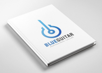 Blue Guitar Song - Musical Logo Design Screenshot 3