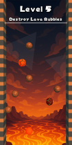 Bubble Lava Puzzle - Casual Mobile Unity Game Screenshot 2